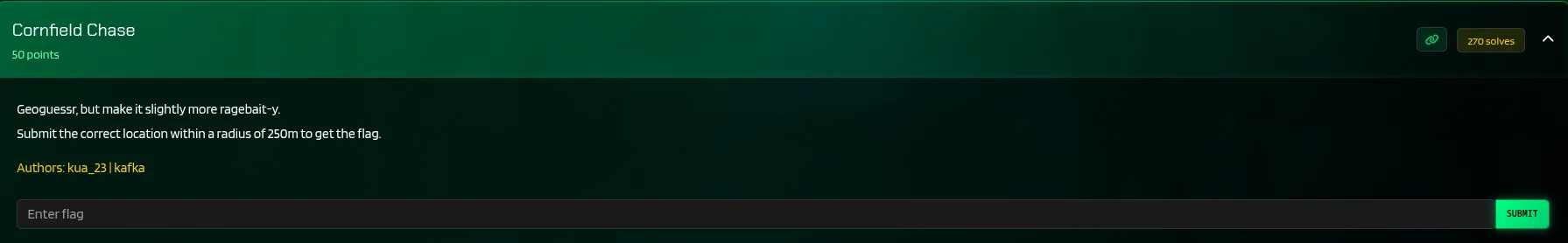 cornfield chase osint challenge description