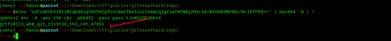 passphrase hardcoded inside