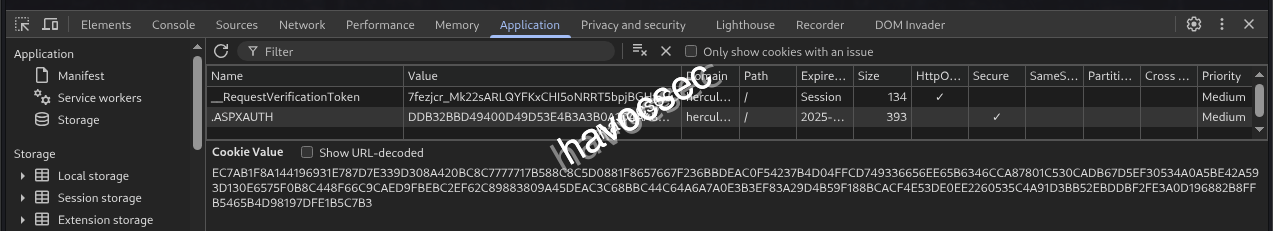 Hercules Website ken.w Cookie