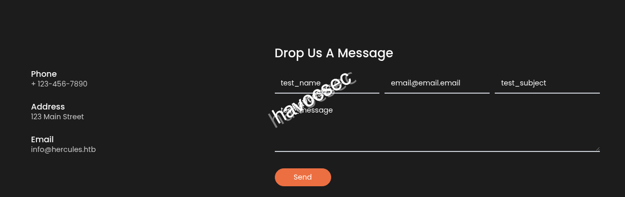 Hercules Website Message