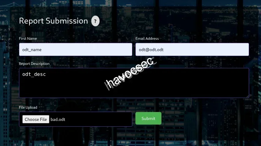 Hercules Website web admin Forms Bad odt