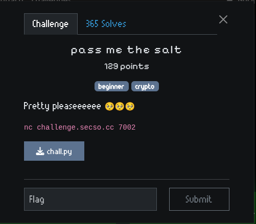 Challenge Screenshot