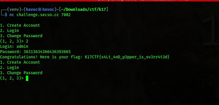 Challenge Screenshot