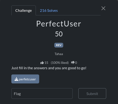 perfect user