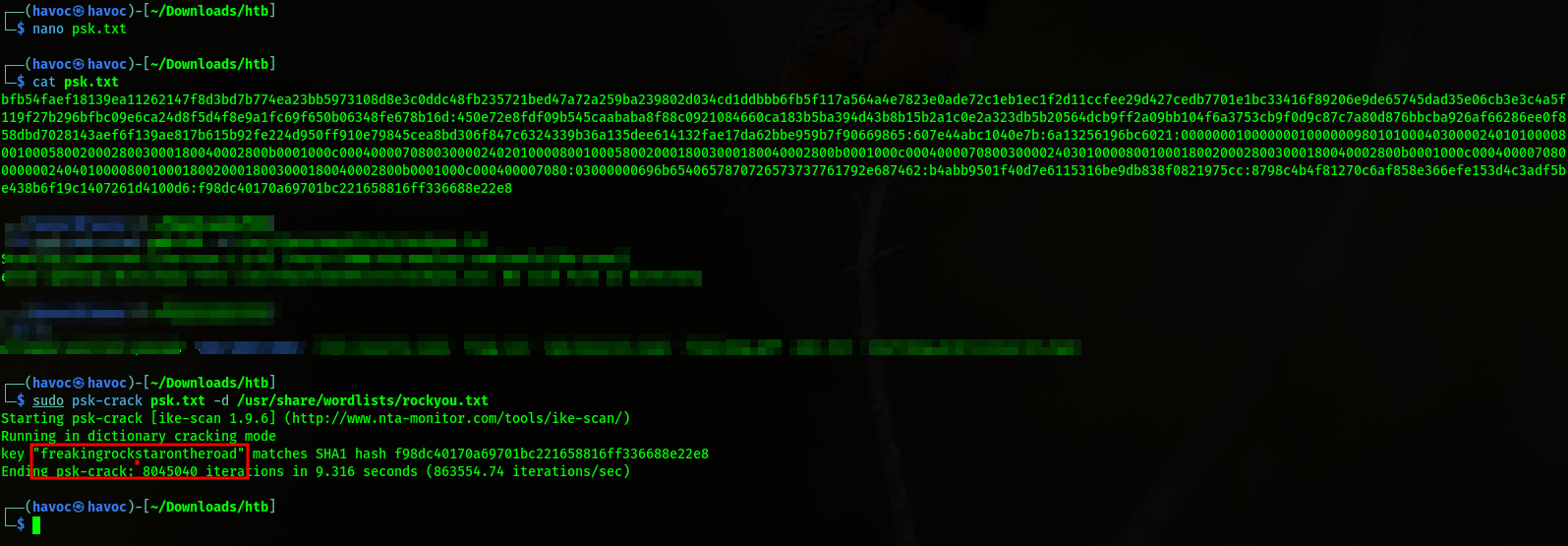 Password Cracking Results
