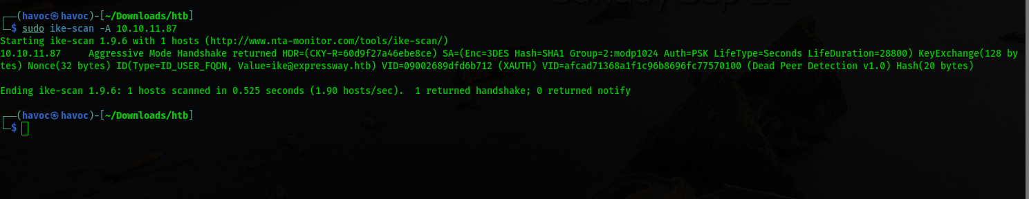 IKE Scan Aggressive Mode